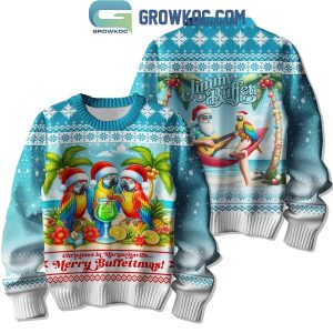 Jimmy Buffett Christmas In Margaritaville Merry Buffettmas Ugly Sweater