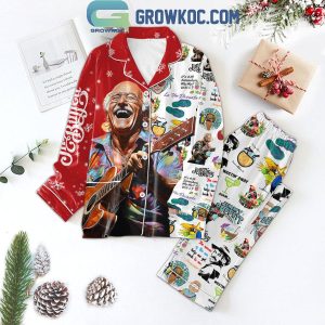 Jimmy Buffett Christmas Wastin’ Away Again Polyester Pajamas Set