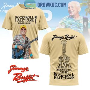 Jimmy Buffett Introduction 2024 Hall Of Fame Rock And Roll Hoodie T-Shirt