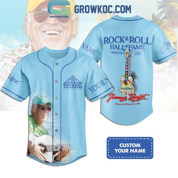 Jimmy Buffett Introduction Of Rock And Roll 2024 Personalized Baseball Jersey