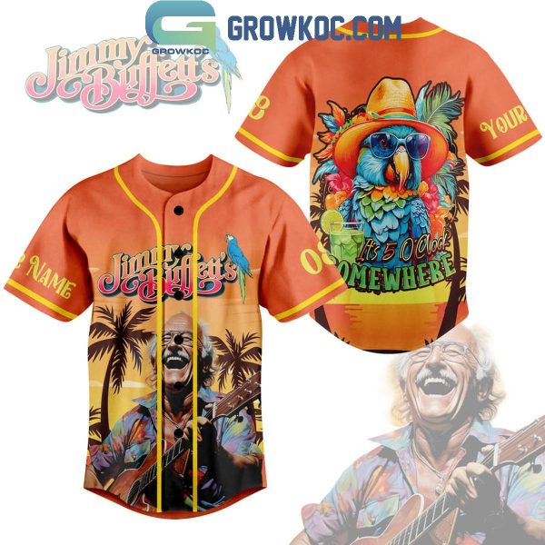 Jimmy Buffett It’s Five O’Clock 2024 Personalized Baseball Jersey