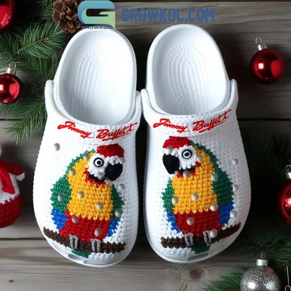 Jimmy Buffett Parrot Life Is Cool Christmas Crocs Clogs