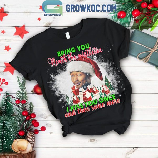 John Legend I Kiss You Once And Then Some More Christmas Fleece Pajamas Set