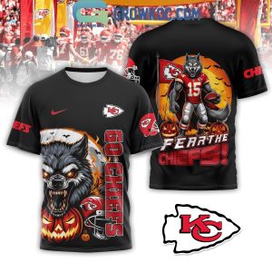 Kansas City Chiefs Fear The Chiefs KC Wolf Halloween Hoodie T-Shirt