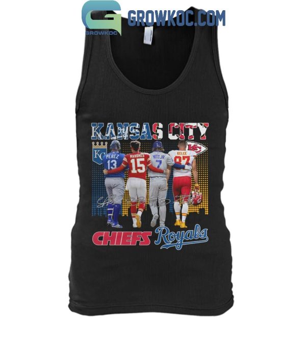 Kansas City Chiefs Kansas City Royals Famous Duo 2024 T-Shirt