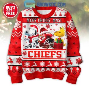 Kansas City Chiefs Snoopy Merry Christmas Chiefs-mas Football Ugly Sweater