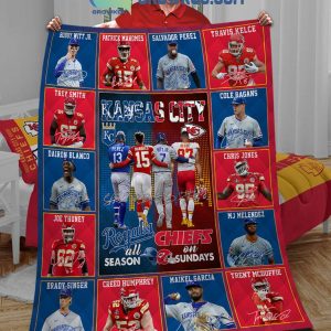 Kansas City Royals All Season Kansas City Chiefs On Sundays Fleece Blanket Quilt