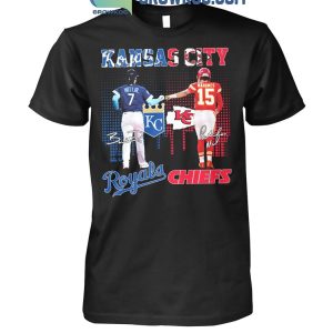 Kansas City Royals Bobby Witt Jr. Kansas City Chiefs Patrick Mahomes Stars T-Shirt