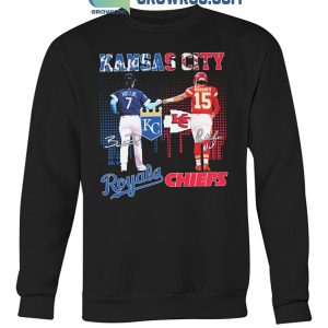 Kansas City Royals Bobby Witt Jr. Kansas City Chiefs Patrick Mahomes Stars T-Shirt