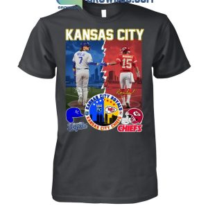 Kansas City Royals Mitt Jr. Kansas City Chiefs Mahomes Proud City T-Shirt