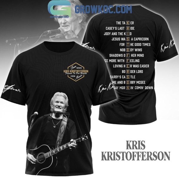 Kris Kristofferson Since 1936 True Music Forever In Our Hearts Hoodie T-Shirt