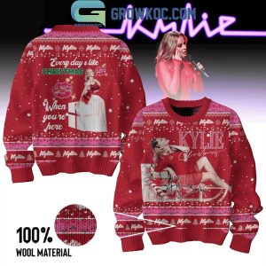 Kylie Minogue Every Day’s Like Christmas When You’re Here With Me Ugly Sweater