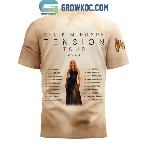 Kylie Minogue Tension Tour 2025 Hoodie T-Shirt