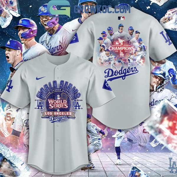 LA Dodgers National League Champs 2024 World Series Baseball Jersey