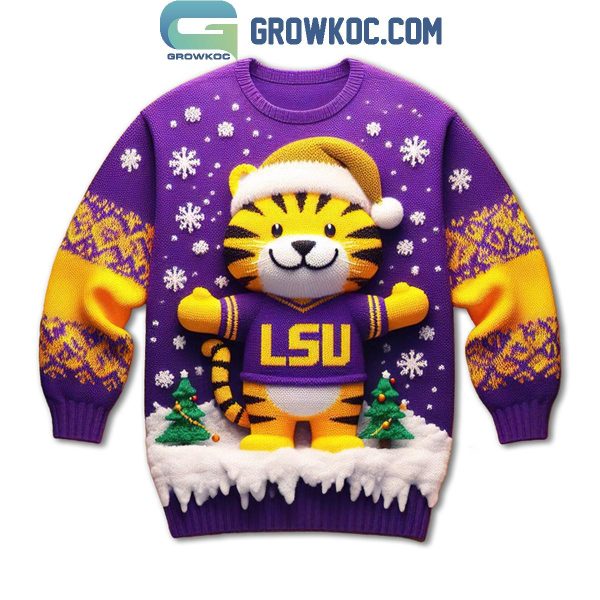 LSU Tigers 2024 Cutie Tigers In Christmas Ugly Sweater