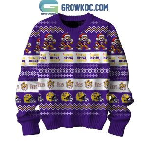 LSU Tigers Heaux Heaux Heaux Ho Ho Ho Santa Clause In Christmas 2024 Ugly Sweater