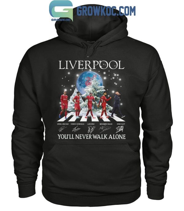 Liverpool You’ll Never Walk Alone In Christmas 2024 T-Shirt