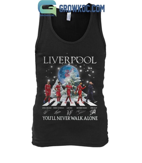 Liverpool You’ll Never Walk Alone In Christmas 2024 T-Shirt