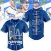 Los Angeles Dodgers World Series 2024 Champions Time To Win Baseball Jersey