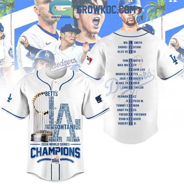 Los Angeles Dodgers 2024 Champions World Series Showtime Baseball Jersey