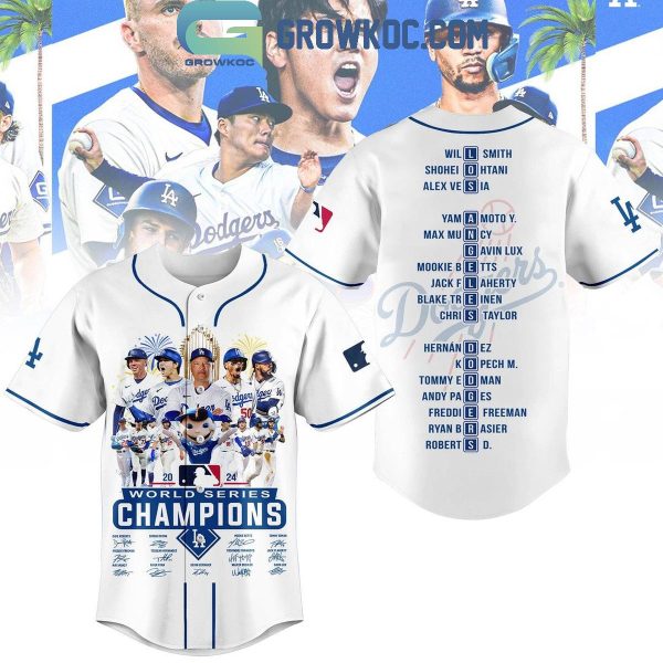 Los Angeles Dodgers 2024 Champions World Series We Are LA Baseball Jersey