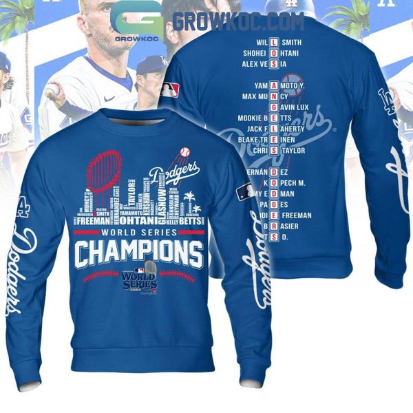 Los Angeles Dodgers 2024 Champs Skyline World Series Champions Hoodie T-Shirt