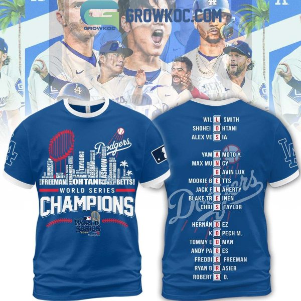 Los Angeles Dodgers 2024 Champs Skyline World Series Champions Hoodie T-Shirt