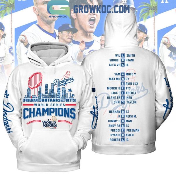 Los Angeles Dodgers 2024 Champs Skyline World Series Champions Hoodie T-Shirt