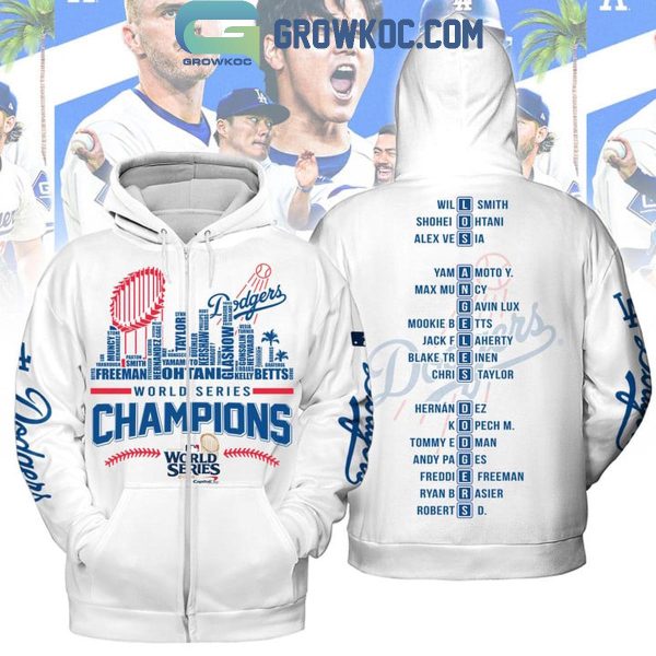 Los Angeles Dodgers 2024 Champs Skyline World Series Champions Hoodie T-Shirt