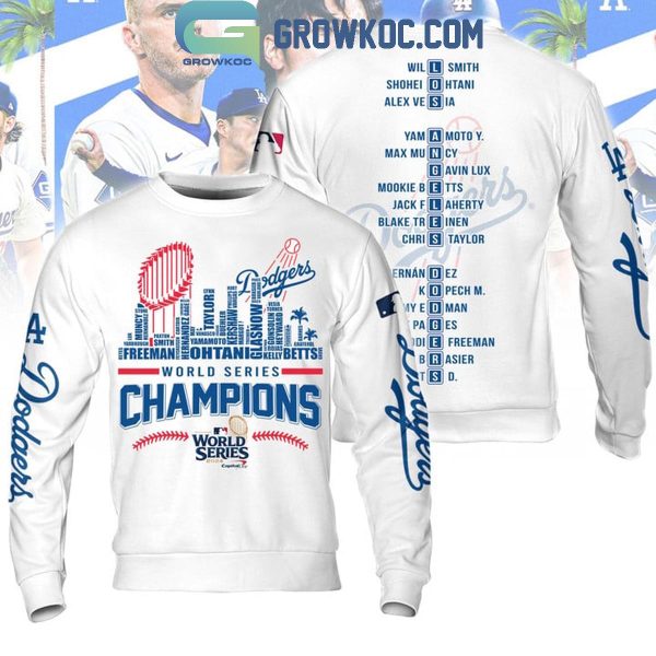 Los Angeles Dodgers 2024 Champs Skyline World Series Champions Hoodie T-Shirt