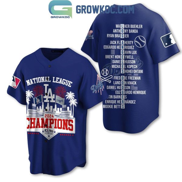 Los Angeles Dodgers 2024 National League Champions Victory Baseball Jersey