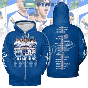 Los Angeles Dodgers 2024 World Series Champions Cheering With Fan Hoodie T-Shirt