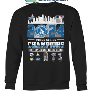 Los Angeles Dodgers 2024 World Series Champs MLB Skyline T-Shirt