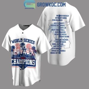 Los Angeles Dodgers All Player Name World Series 2024 Champions Baseball Jersey