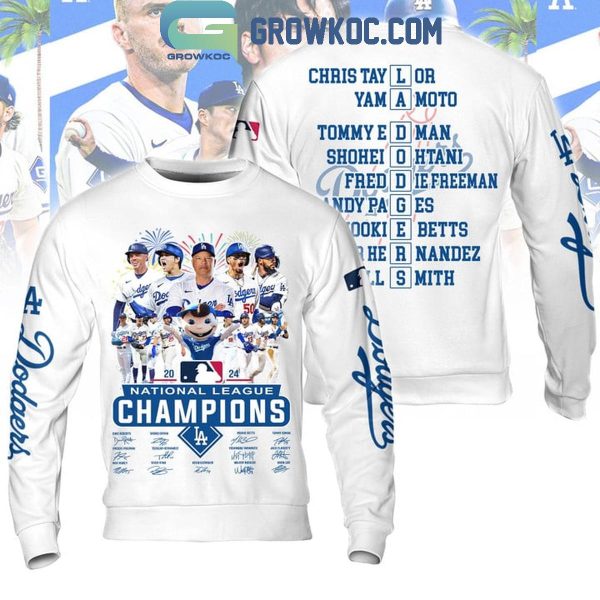 Los Angeles Dodgers Baseball Champions Of National League 2024 Hoodie T-Shirt