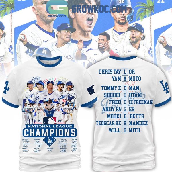 Los Angeles Dodgers Baseball Champions Of National League 2024 Hoodie T-Shirt