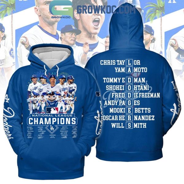 Los Angeles Dodgers Baseball Champions Of National League 2024 Hoodie T-Shirt