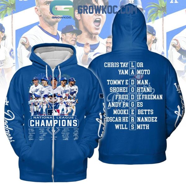 Los Angeles Dodgers Baseball Champions Of National League 2024 Hoodie T-Shirt