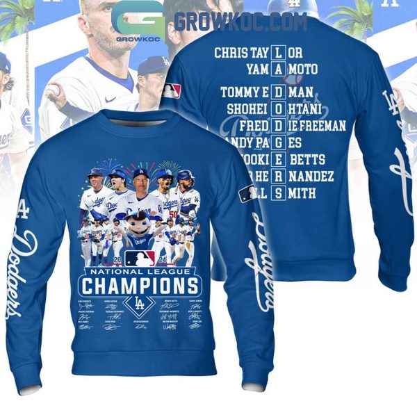 Los Angeles Dodgers Baseball Champions Of National League 2024 Hoodie T-Shirt