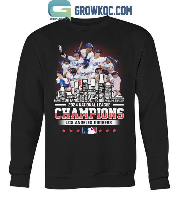 Los Angeles Dodgers Baseball National League Champions 2024 T-Shirt