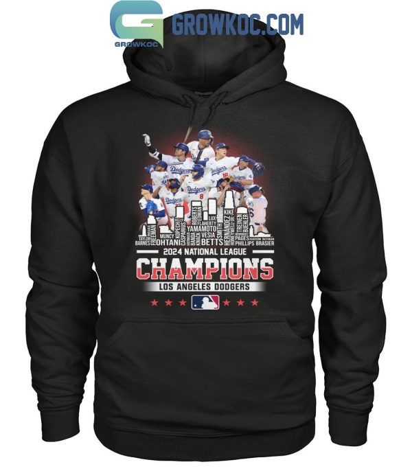 Los Angeles Dodgers Baseball National League Champions 2024 T-Shirt