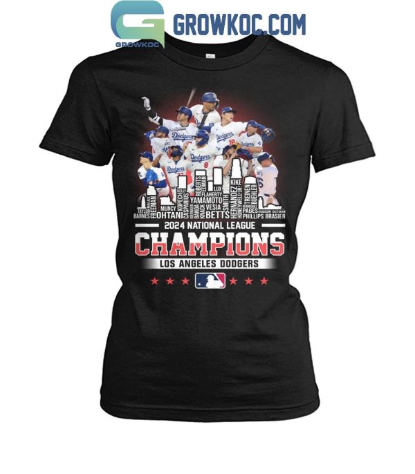 Los Angeles Dodgers Baseball National League Champions 2024 T-Shirt