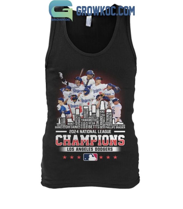 Los Angeles Dodgers Baseball National League Champions 2024 T-Shirt