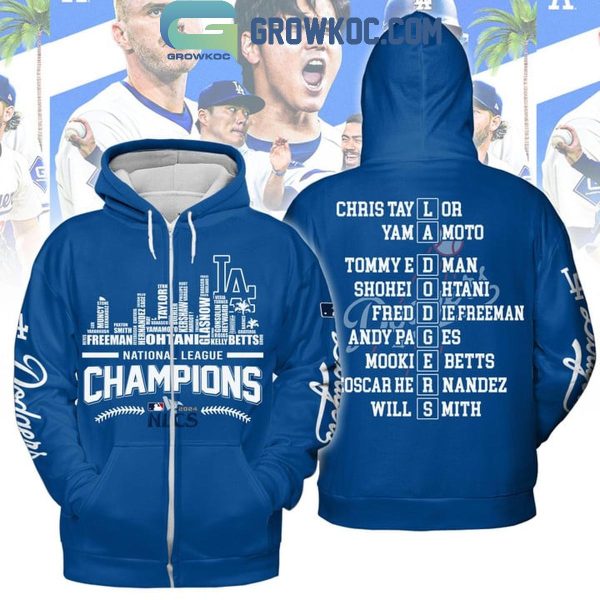 Los Angeles Dodgers Champions Of National League 2024 Baseball Hoodie T-Shirt