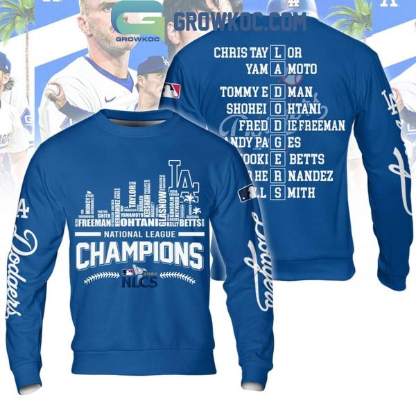 Los Angeles Dodgers Champions Of National League 2024 Baseball Hoodie T-Shirt