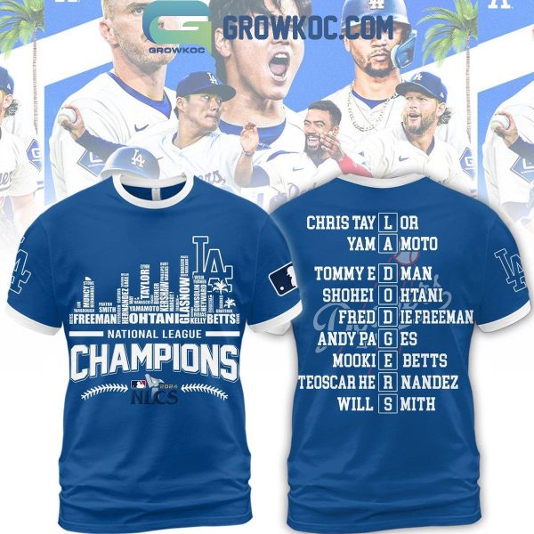 Los Angeles Dodgers Champions Of National League 2024 Baseball Hoodie T-Shirt