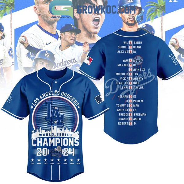 Los Angeles Dodgers Champions World Series 2024 Go Dodgers Fan Baseball Jersey