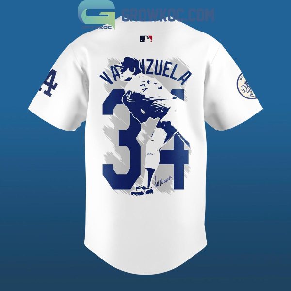 Los Angeles Dodgers Fernando Valenzuela Forever No. 34 Baseball Jersey