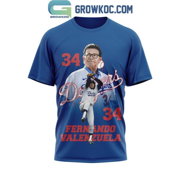 Los Angeles Dodgers In Memory Of Fernando Valenzuela 1960-2024 Hoodie T-Shirt