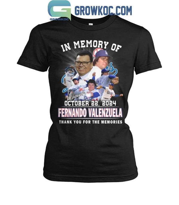 Los Angeles Dodgers In Memory Of Fernando Valenzuela El Toro 1960-2024 T-Shirt